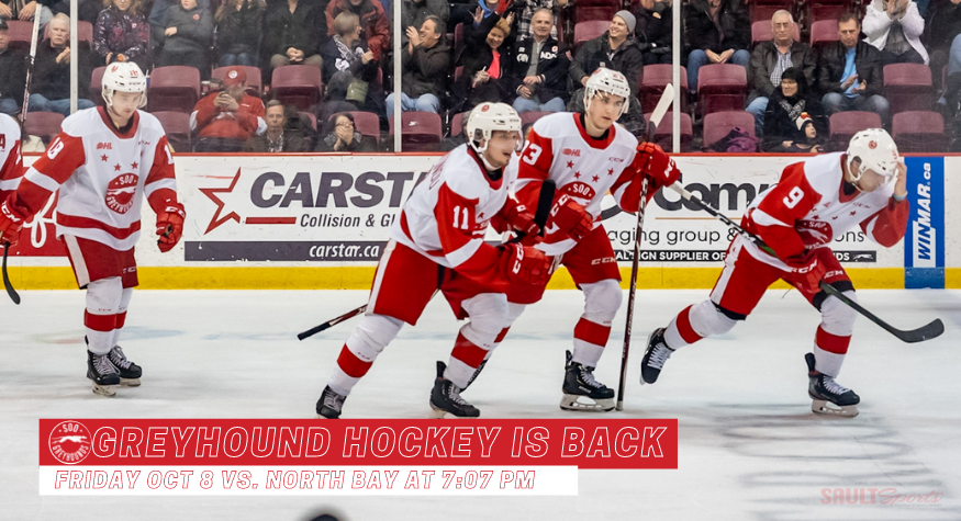 Soo Greyhounds to Open 2021 – 2022 Season Against North Bay Battalion at GFL on October 8th