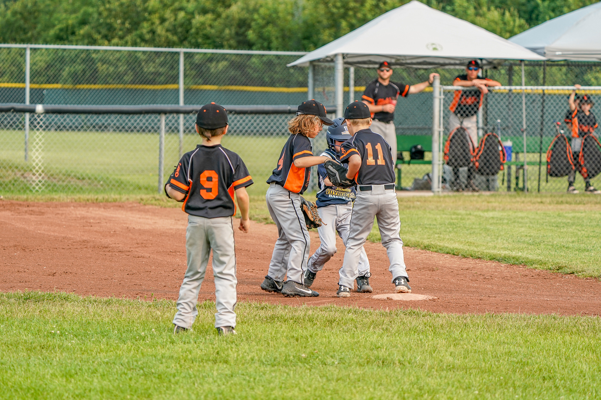 Hard Fought Weekend at Home for Soo 9U Black Sox Against Visiting Voyageurs