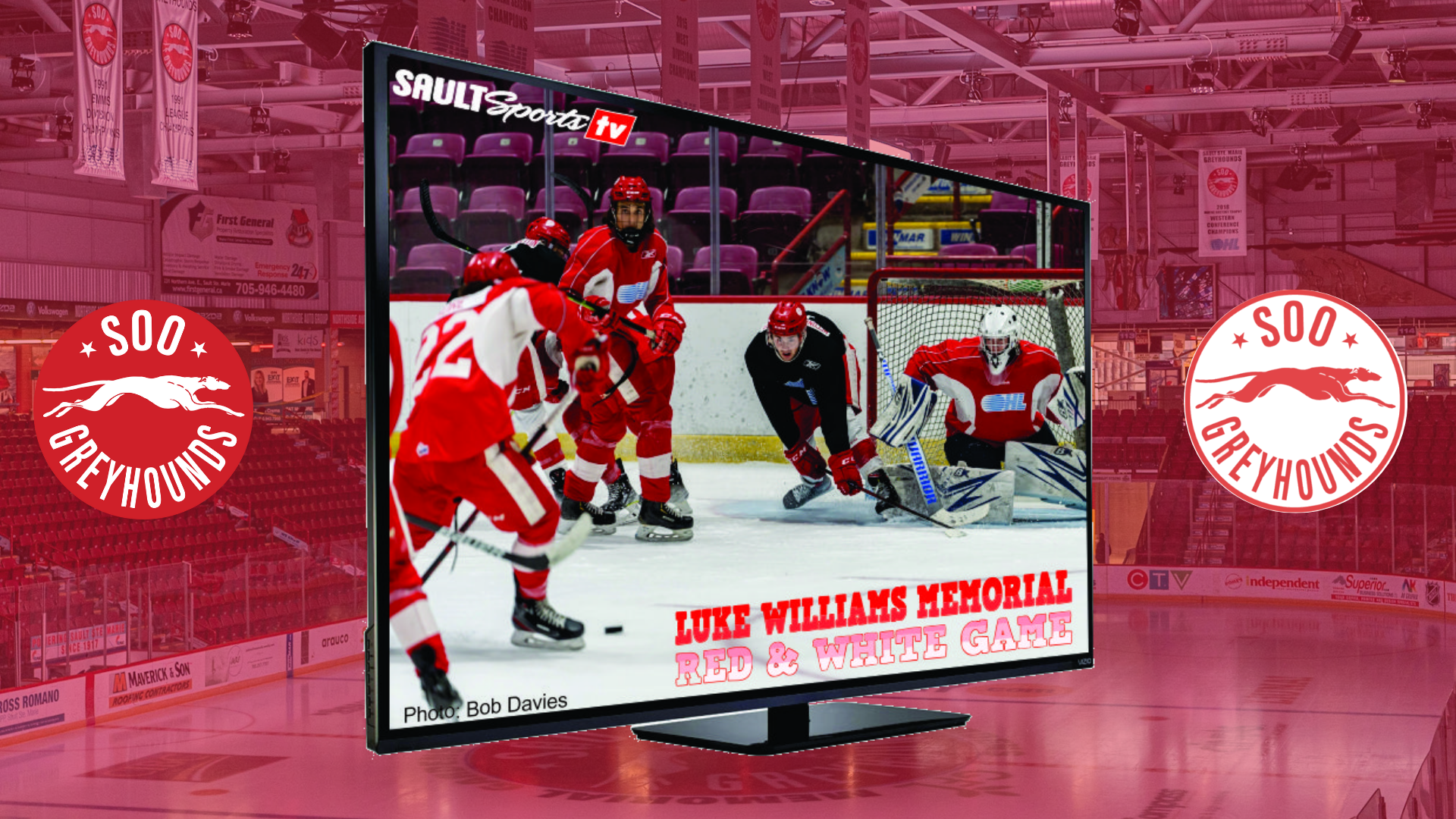 Saultsports TV to Broadcast 2021 Soo Greyhound Luke Williams Memorial Red & White Game