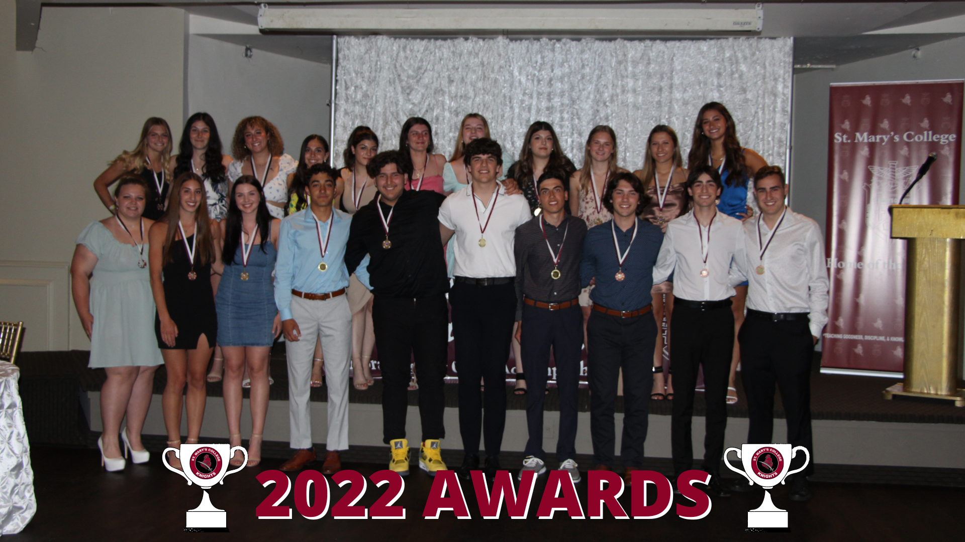 Evans and Bumbaco Named St Mary’s Knights Athletes of the Year for 2022