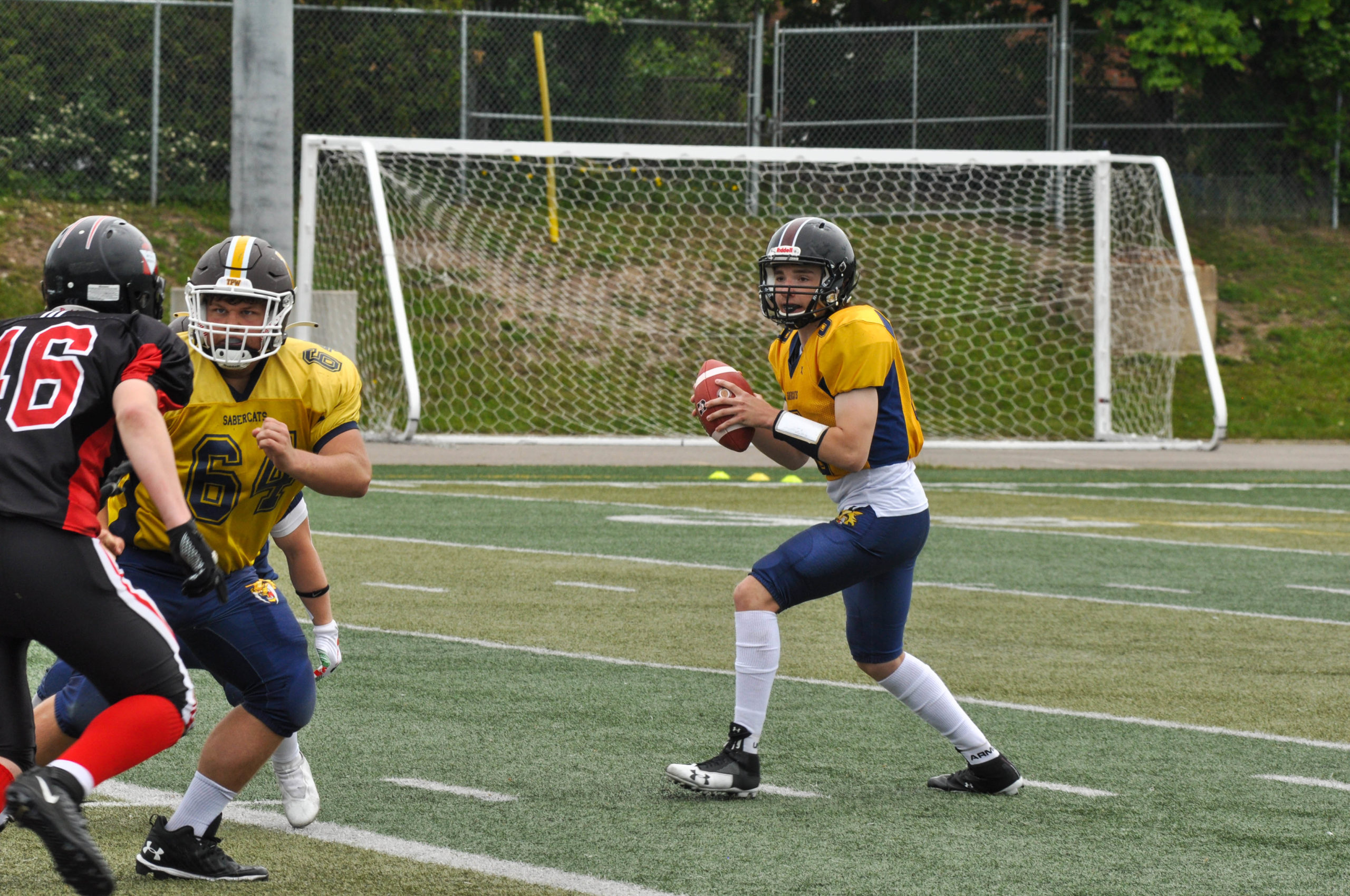 Junior and Varsity Sabercats Loss to Visiting Riders in OSFL Action