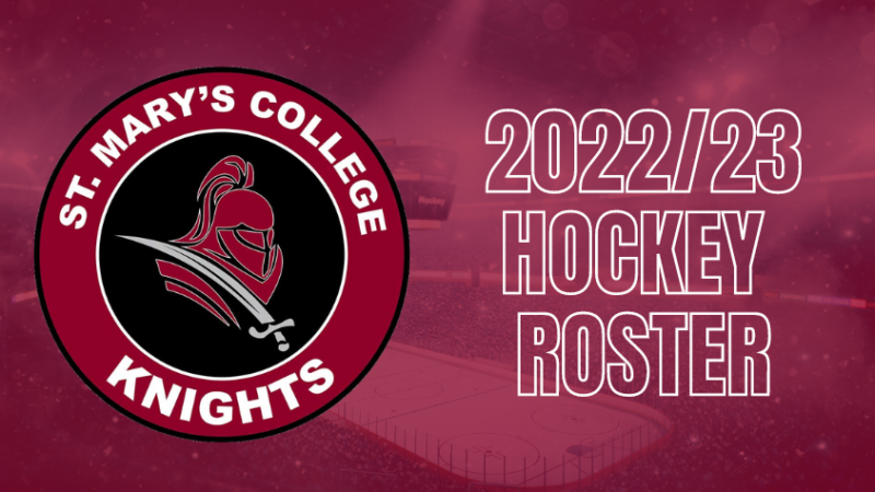 St Mary’s Knights Announces their 2022/23 Hockey Program Roster