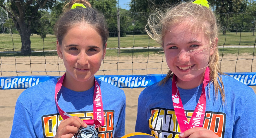 Wilding and Holzwarth Earn 13U Premier Division Silver at OVA Beach Tour in Pickering