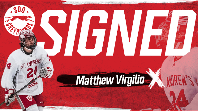 16-year-old Defenseman Matthew Virgilio Commits to Soo Greyhounds for 2022/23