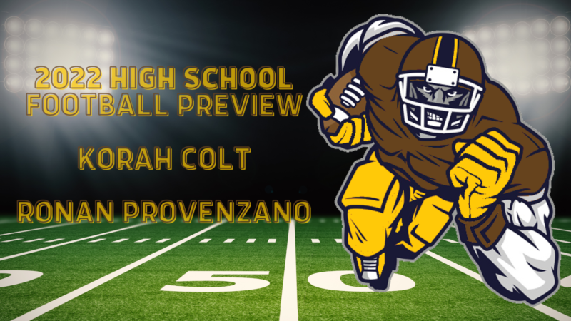 2022 SAULT STE MARIE HIGH SCHOOL SENIOR FOOTBALL PREVIEW: GETTING TO KNOW KORAH COLT RONAN PROVENZANO