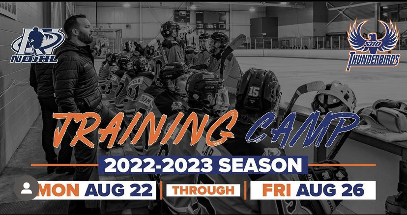 Soo Thunderbirds to Host 2022 – 2023 Training Camp, August 22-26