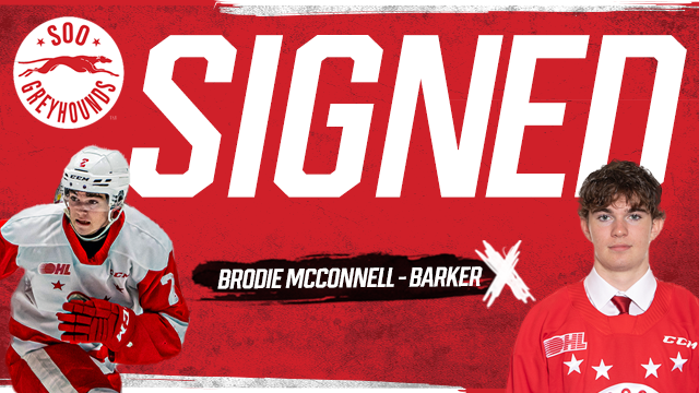 Brodie McConnell-Baker Commits to Soo Greyhounds Hockey Program