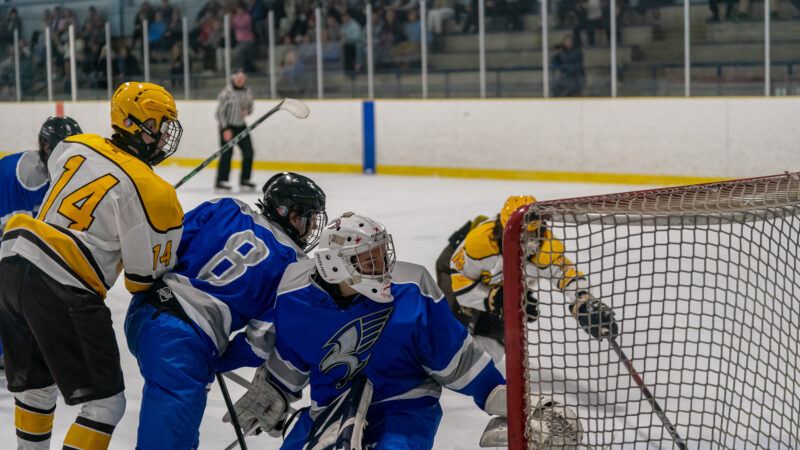 Colts Score a Win Over Steelhawks in High School Hockey Action
