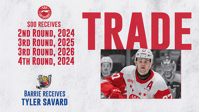 Greyhound Forward Tyler Savard Headed to the Colts in Exchange for Draft Picks