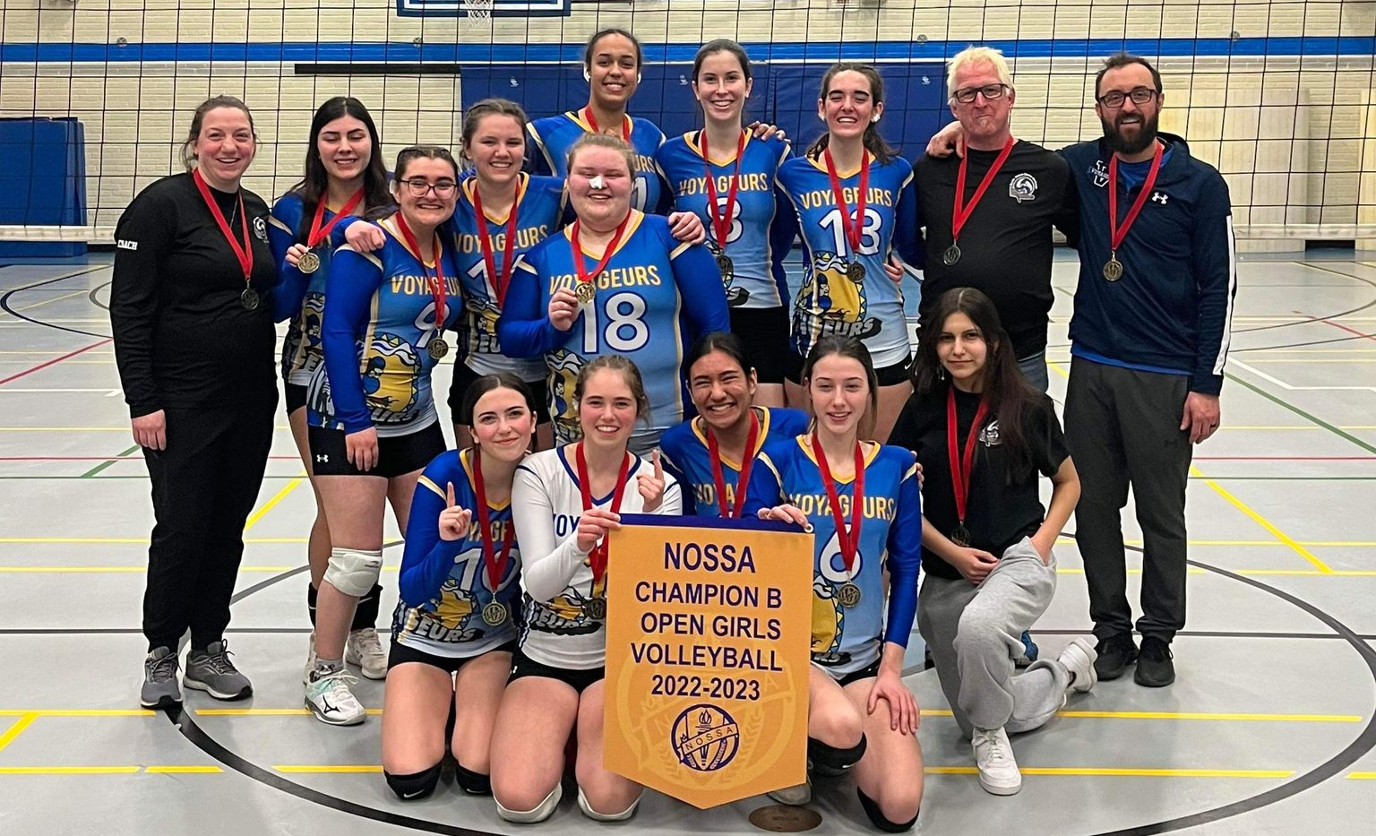 Notre-Dame-du-Sault Voyageurs Capture 2023 NOSSA ‘B’ Volleyball Championships