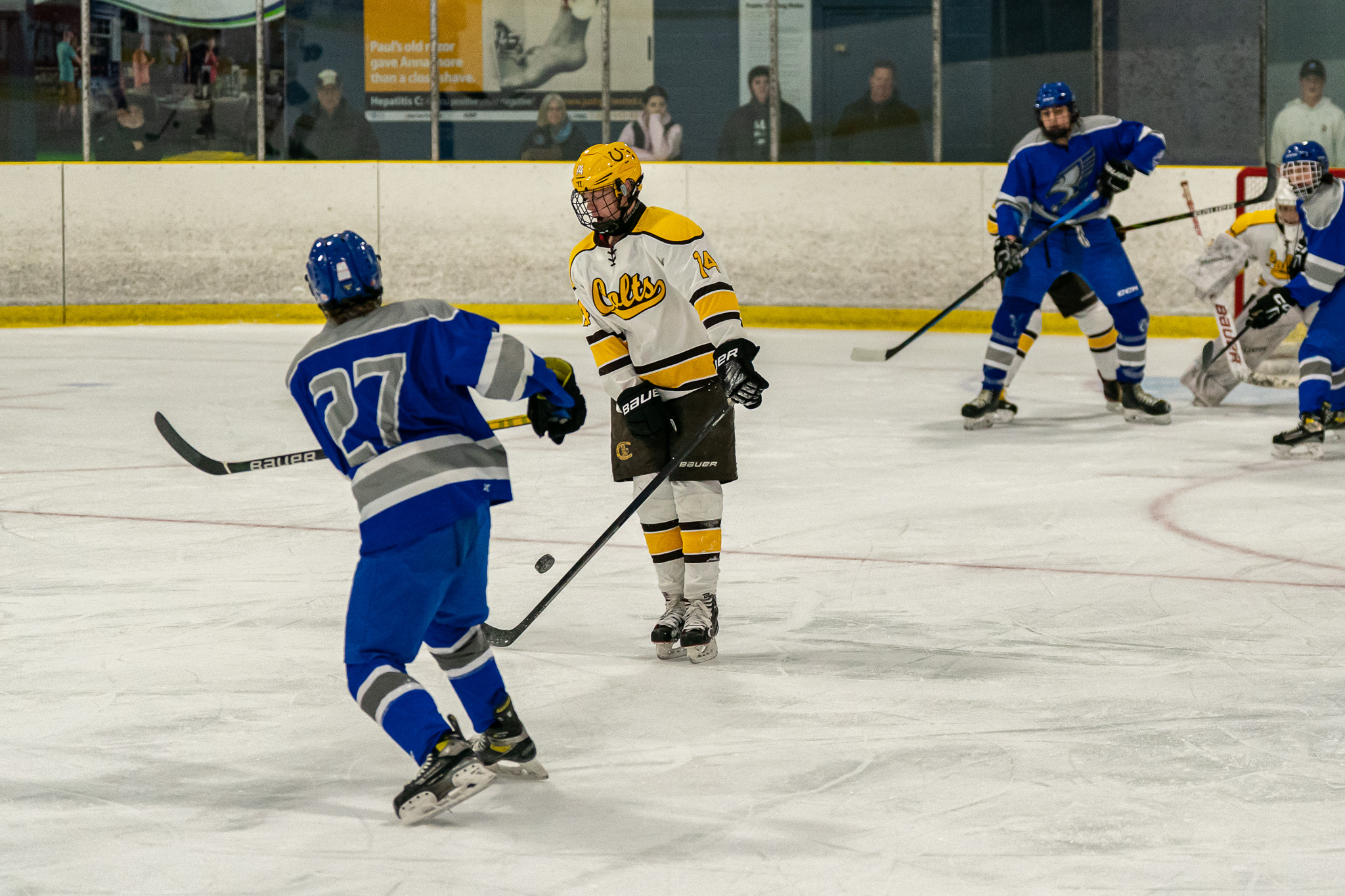 Owen Case Four Goals Gives Steelhawks a 1 – 0 Semi-Final Series Lead