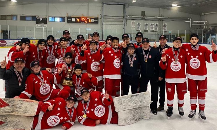 Soo U14 AAA Greyhounds Capture 2023 NOHA Championship in Overtime Win