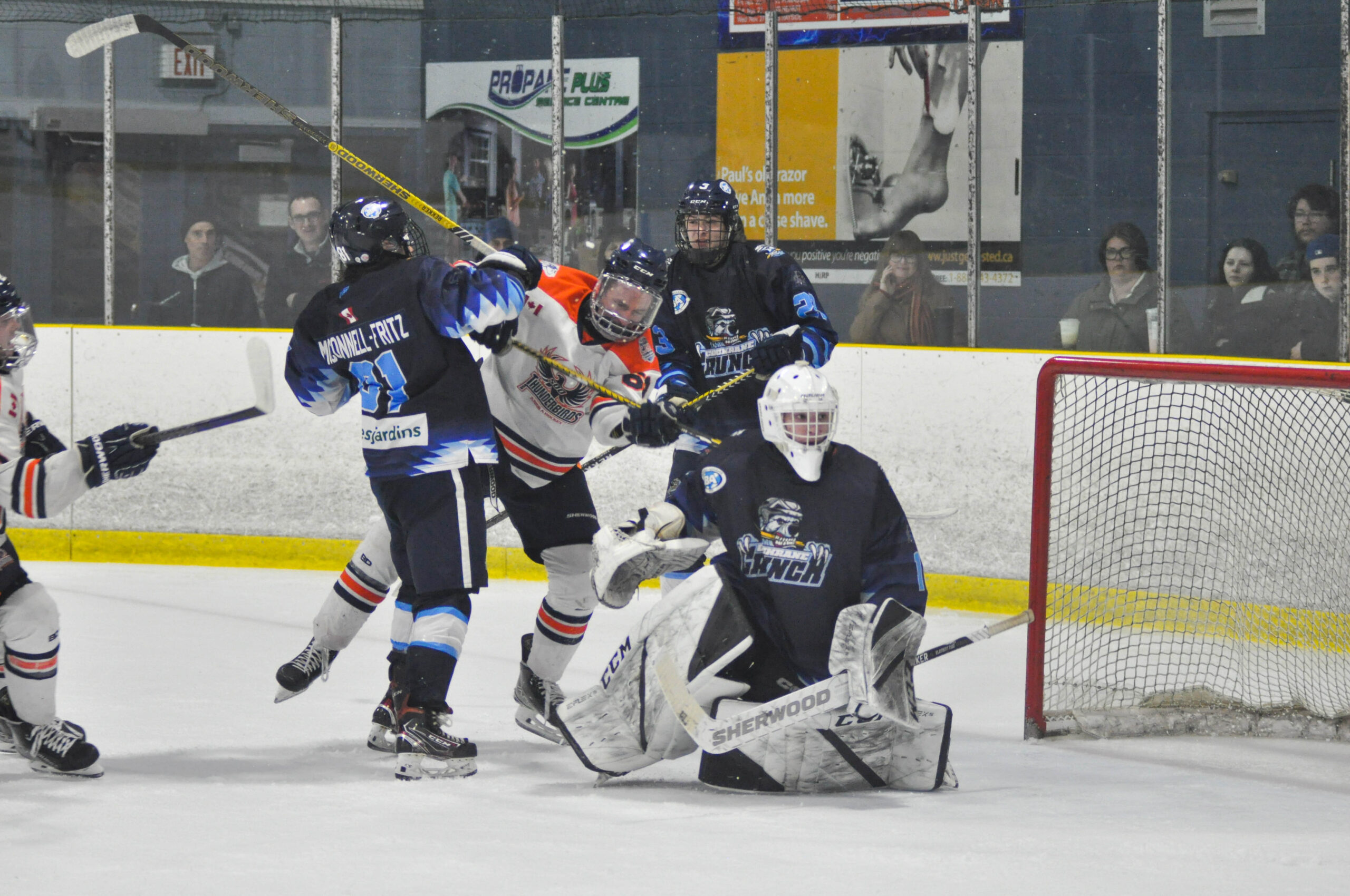 Thunderbirds Score a Win Over the Crunch in Cochrane