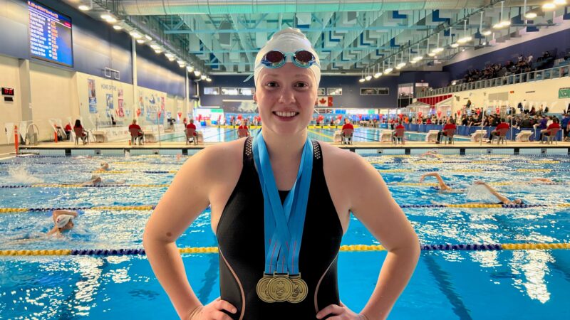 Sault Ste Marie’s Paige Banton Golden at Eastern Canadian Swimming Championships