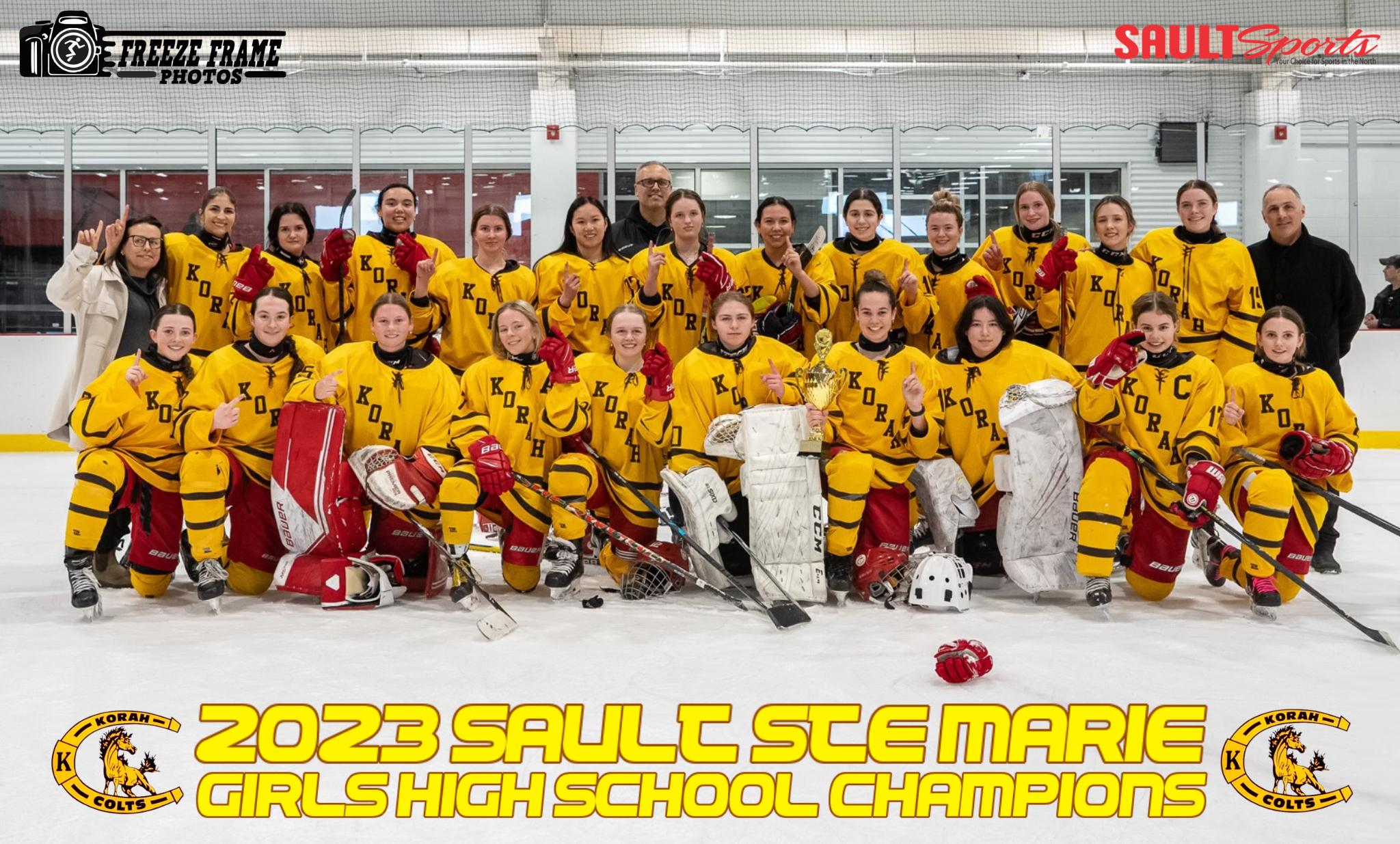 Colts Win the 2023 Girls High School Tournament with Dominating Win Over Steelhawks