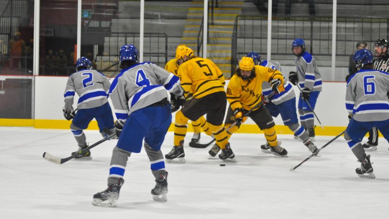 Colts, Steelhawks Skate to a Tie in High School Hockey Action