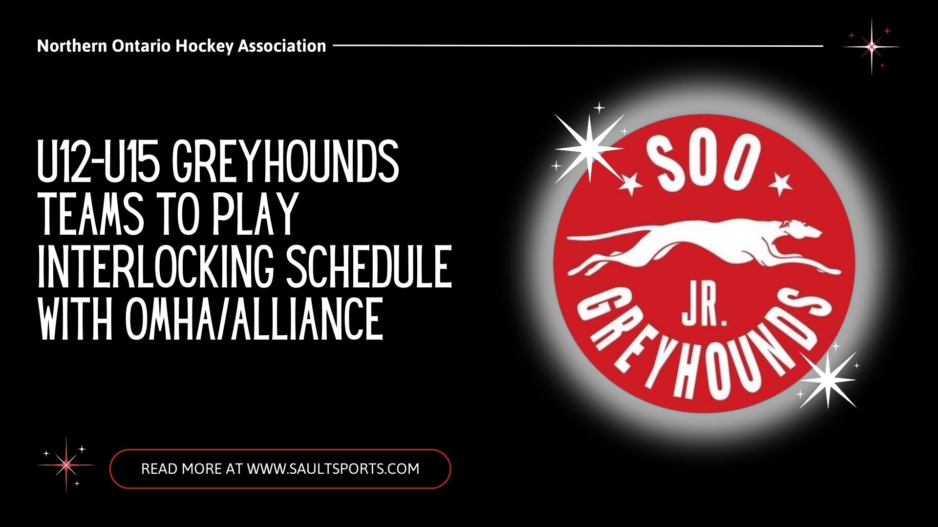 Interlocking OMHA/Alliance Schedule for U12 to U15 Greyhounds for Fall of 2024