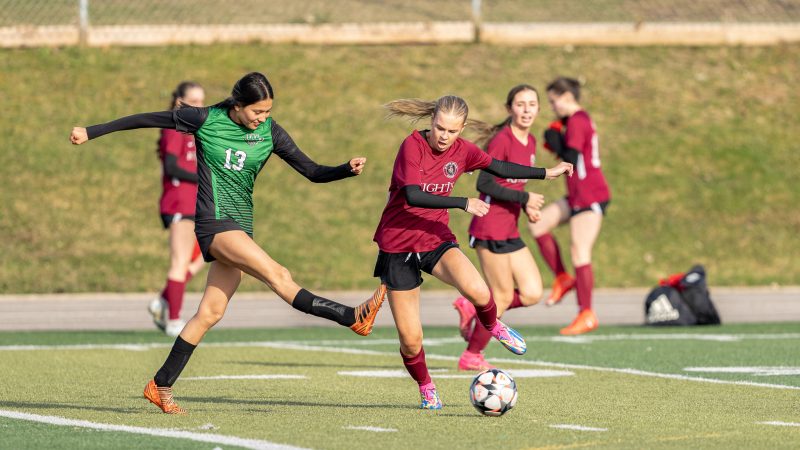 Knights Dominate the Wolverines in High School Open Girls Soccer Action