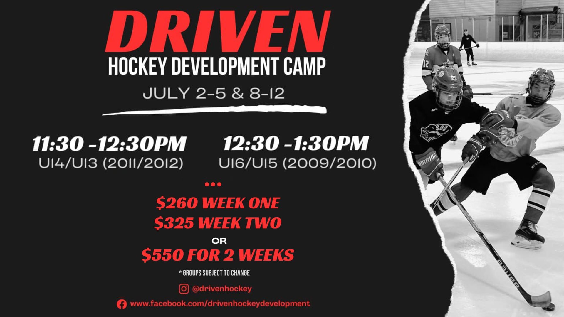 Register Today for the 2024 Driven Hockey Development Camp