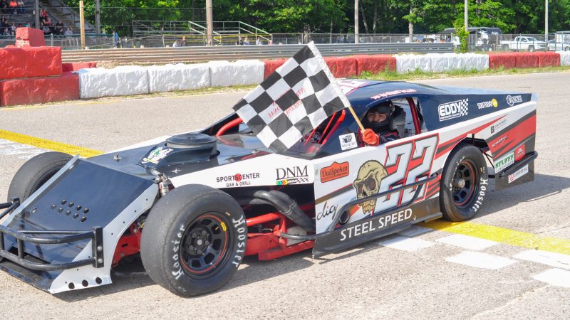Sault Ste Marie’s DelPaggio, Palumbo, Bibeau Capture Feature Wins at Kinross Raceway