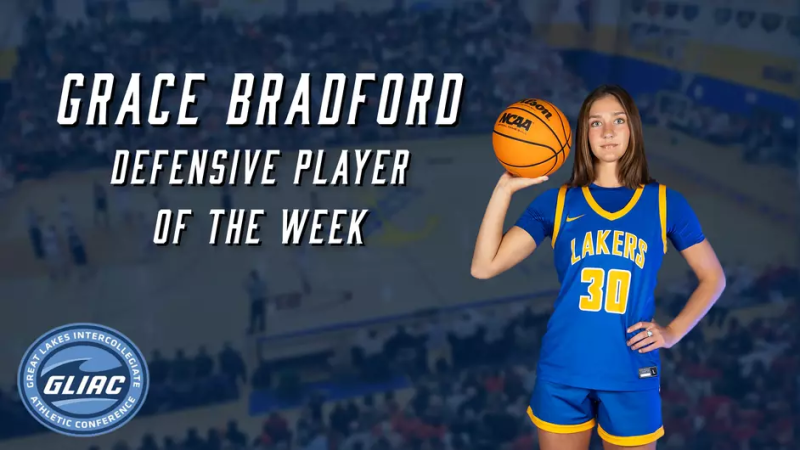 Maple City, Michigan’s Grace Bradford named GLIAC Defensive Player of the Week (November 25)