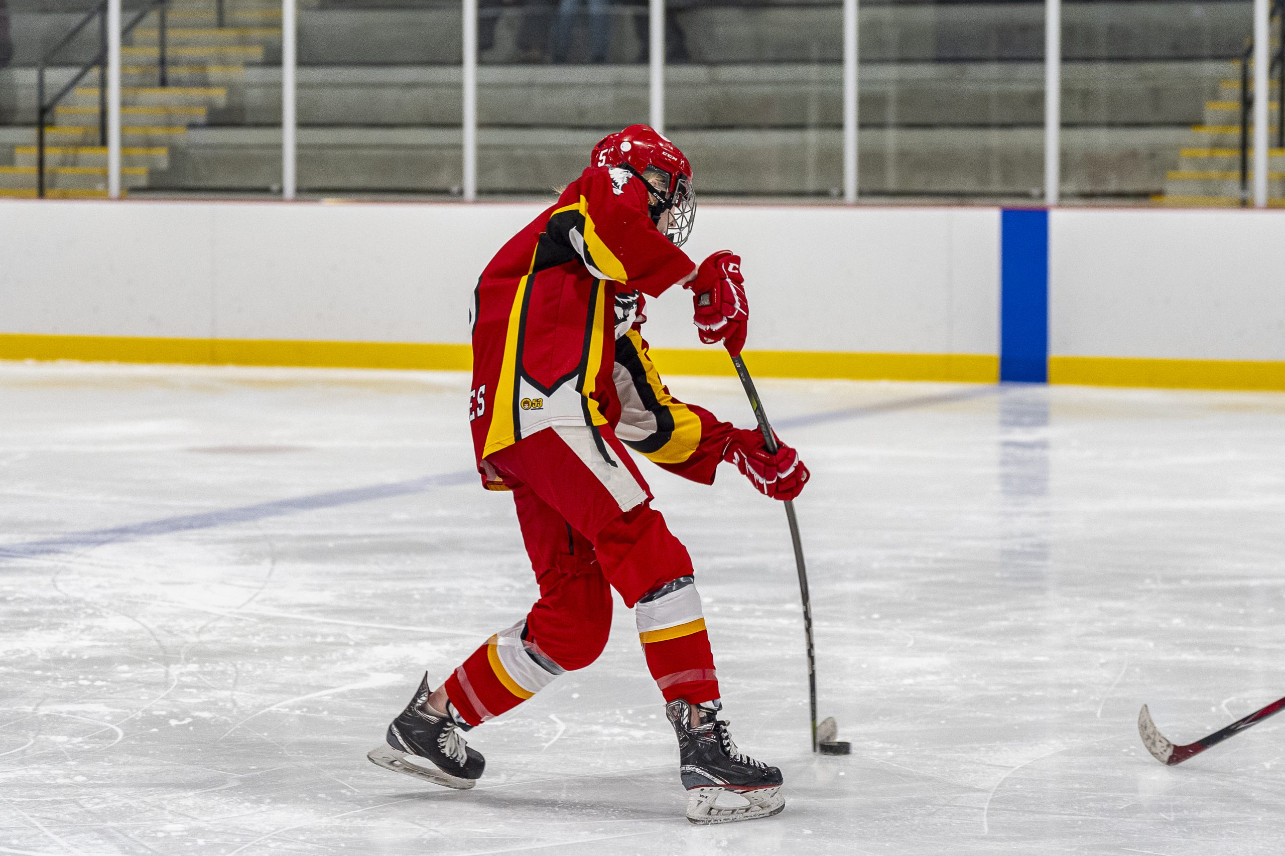 Huskies Fall to Colts in Girls High School Hockey Action