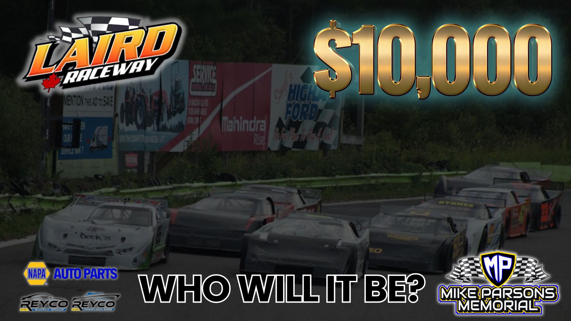 $10,000 on the Line at the 2025 Mike Parsons 73 Lap Memorial Super Late Model Race at Laird Raceway