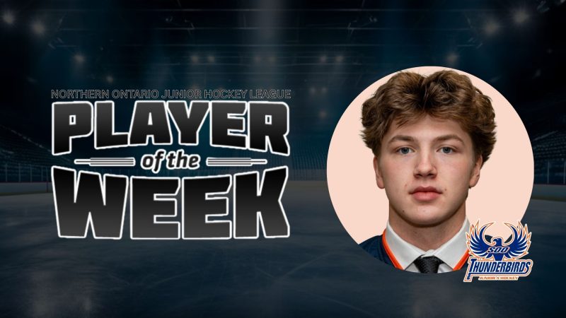 Thunderbird Deven Jones-McDonald Among Week Two NOJHL Three Stars of the Week