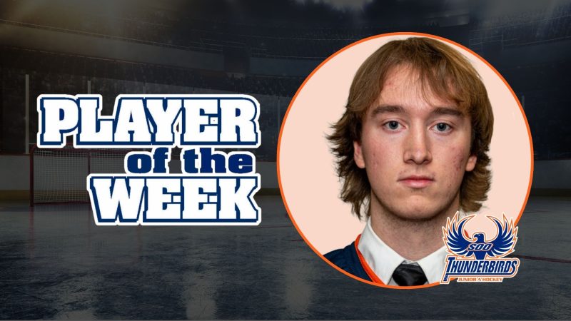 Thunderbird Rookie Shea Chornley Among Week Seven NOJHL Player of the Week