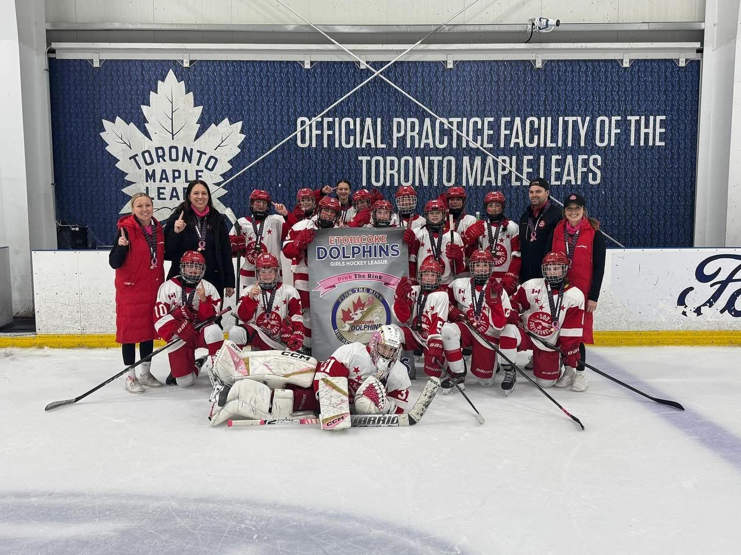 Soo U13 Greyhounds Go Undefeated to Capture the 2025 Pink in the Rink Championship