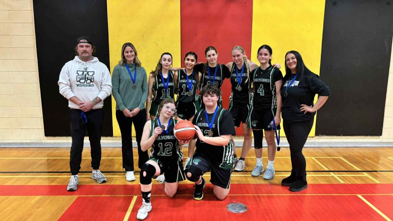 Wolverines Bring Home Silver from the 2025 NOSSA ‘A’ Girls Senior Basketball Championship in Desbarats