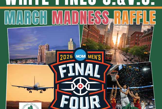 White Pines Men’s NCAA Basketball Final 4 Raffle Draw – March 13, 2026