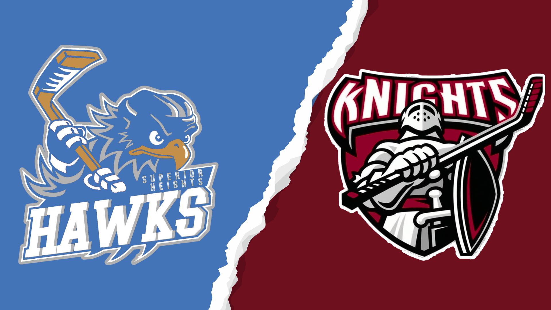 Knights Strike Twice in the Second to Top Steelhawks in High School Hockey Action