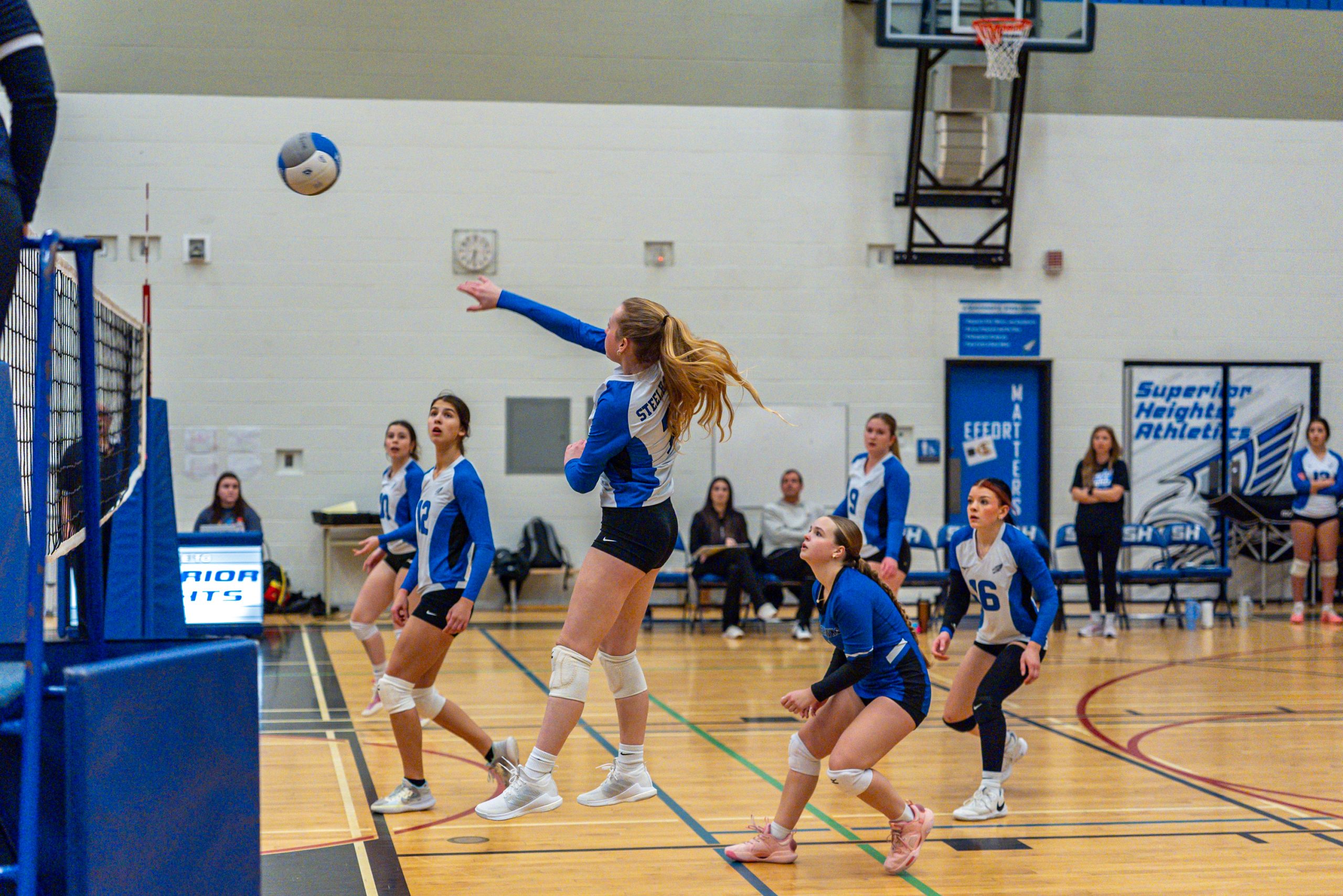 Knights and Wolverines Split Doubleheaders in Sault Ste. Marie Girls’ High School Volleyball Action