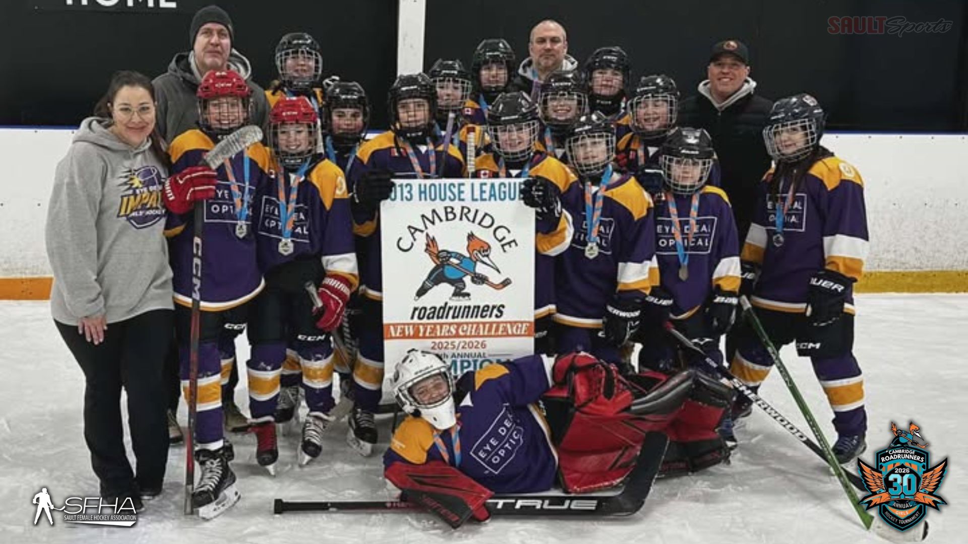 U13 Eye Deal Optical Capture Gold at the 2026 Cambridge Roadrunner Tournament