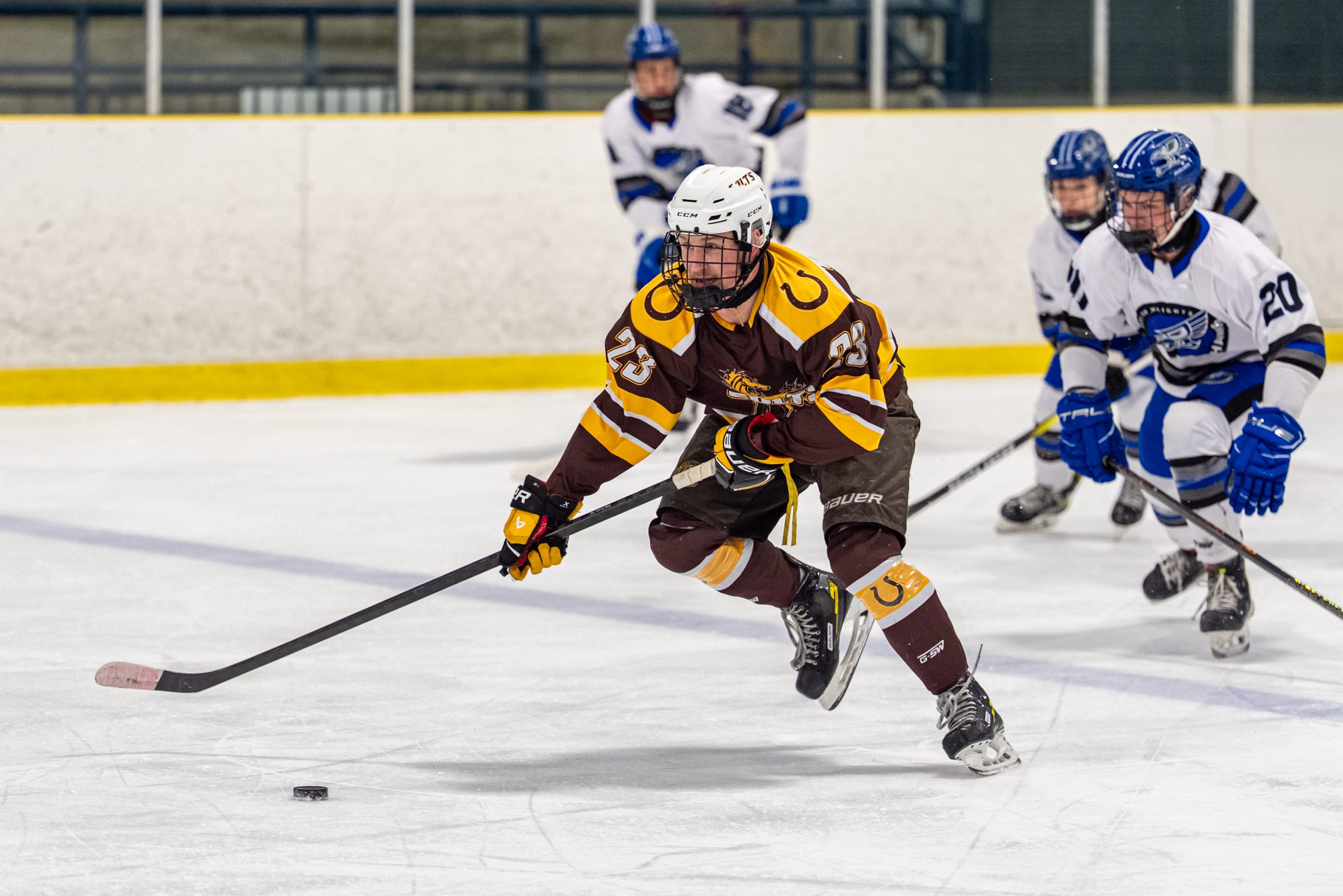 Manchulenko’s Five Goals Power Colts Past Steelhawks in High School Hockey Clash