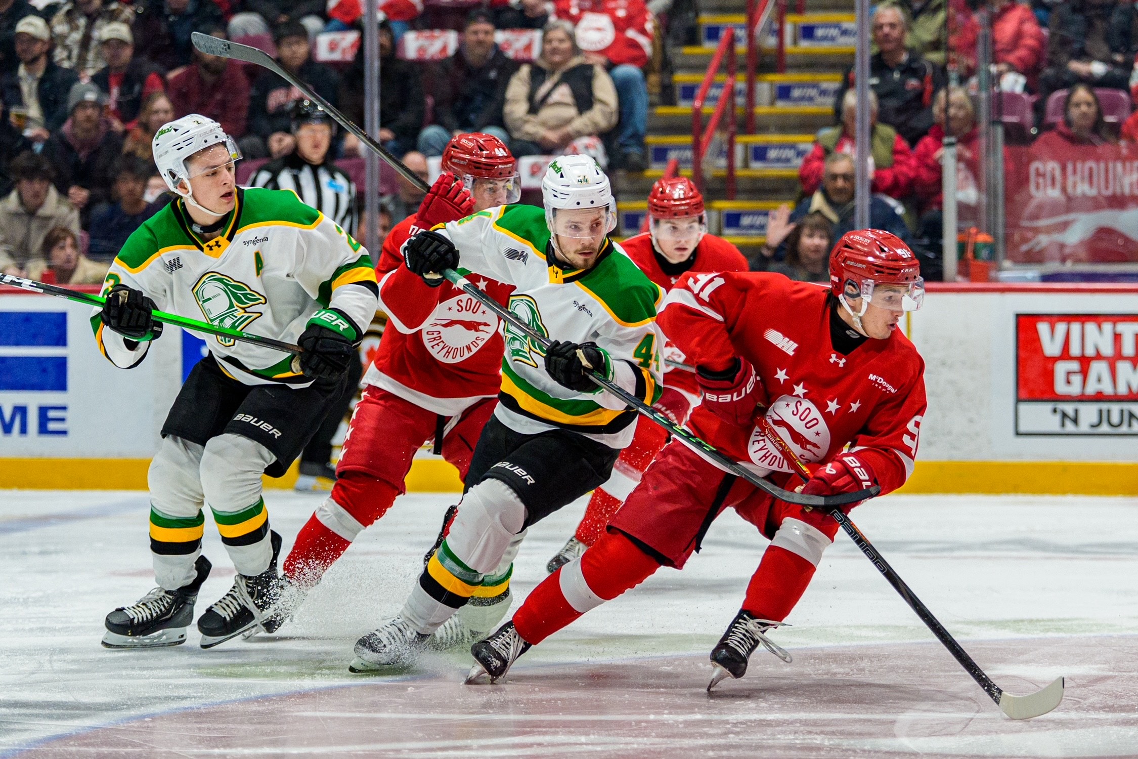 Greyhounds Take Commanding 3-0 Series Lead with Double-Overtime Thriller Over Knights