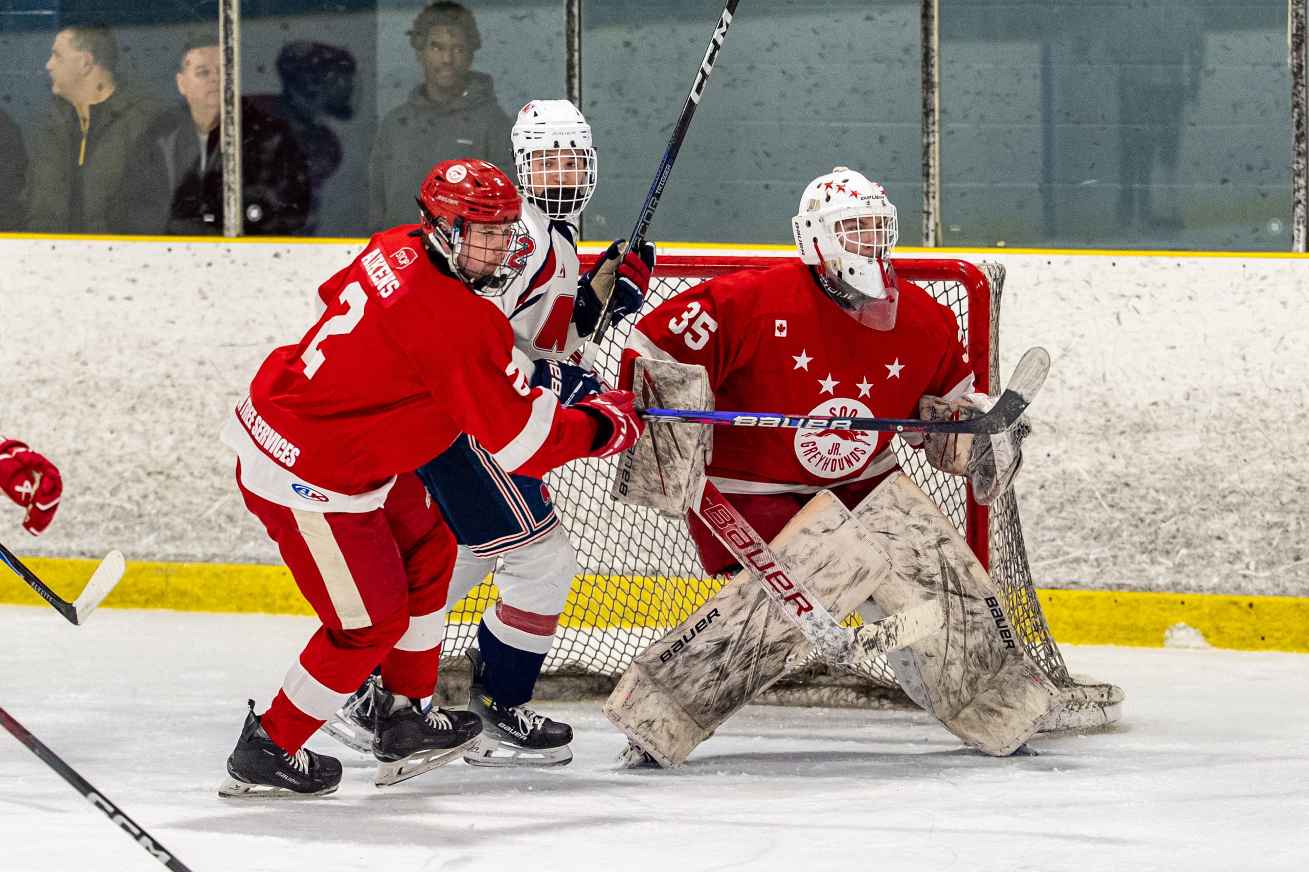 North Bay U18 Trappers Edge Soo U18 Greyhounds in a Thrilling GNU18HL Championship Final