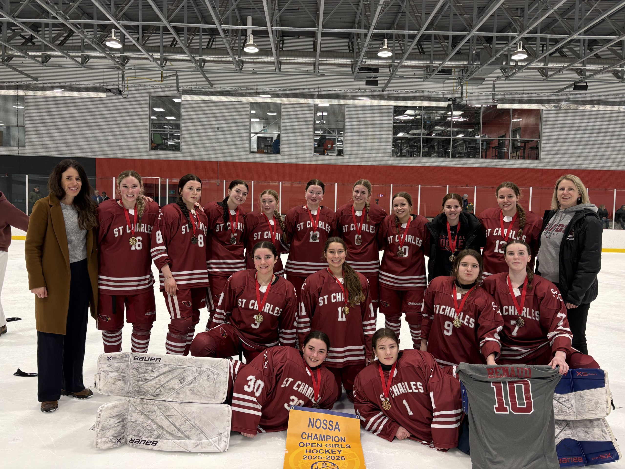Cardinals Clinch the 2026 NOSSA Girls Hockey Championships with Win Over Bears