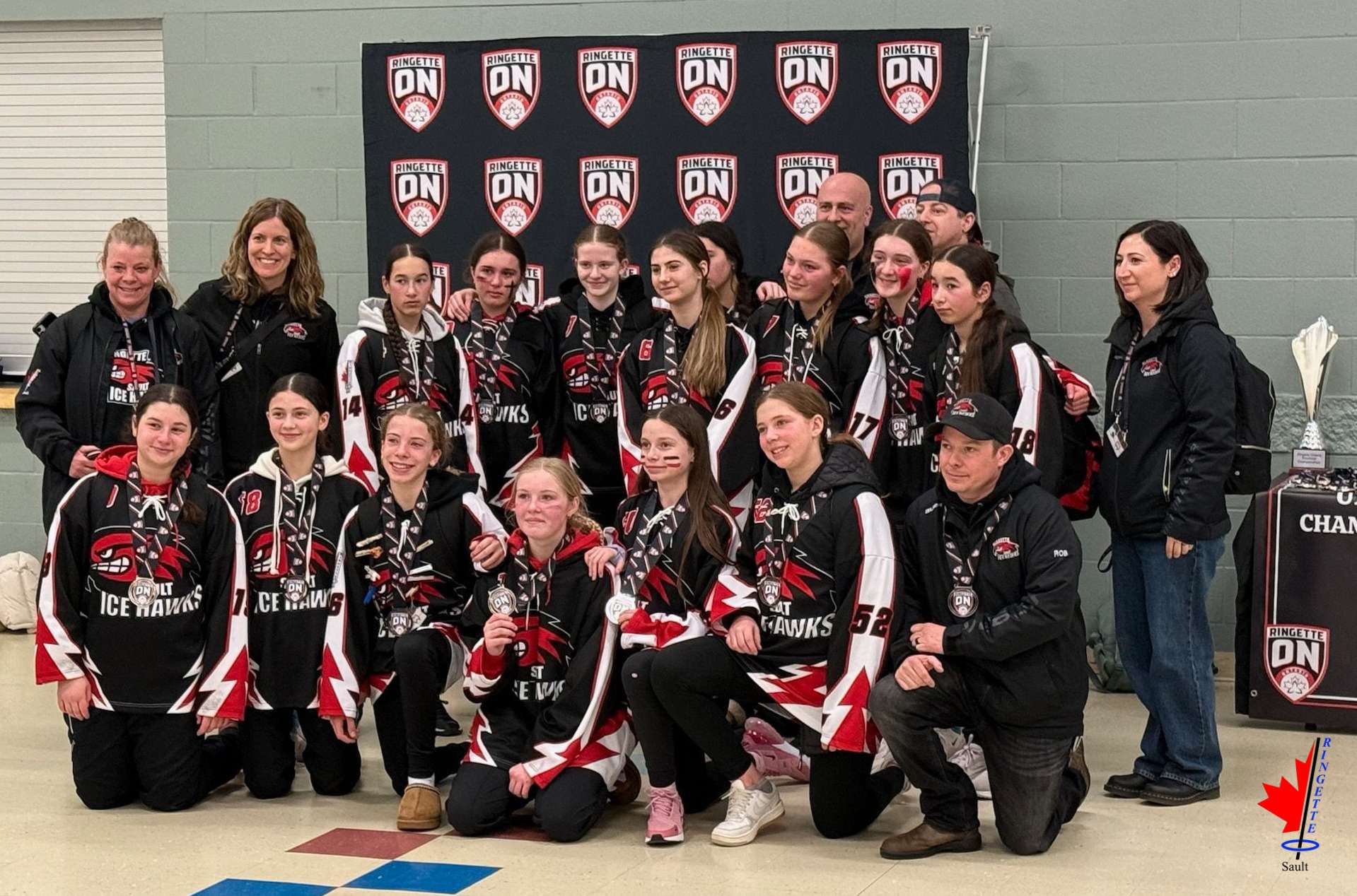Sault Ringette Club U14A Team Captures Silver at Provincial Championships