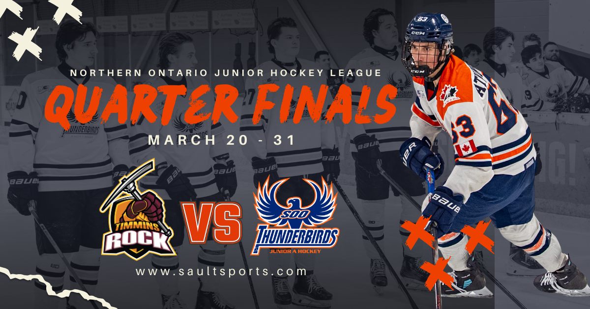 Quarter Final Series Set for Timmins Rock versus Soo Thunderbirds