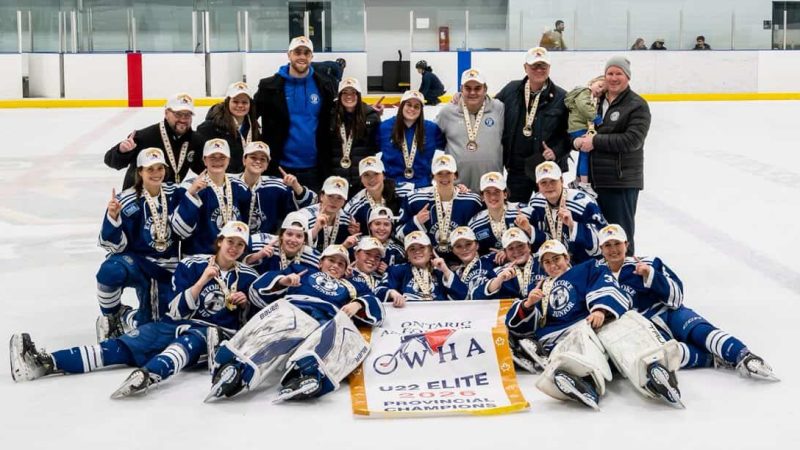 Sault Ste Marie’s St-Pierre and Ruschpler Capture Gold with Etobicoke Dolphins at OWHA U22 Championships
