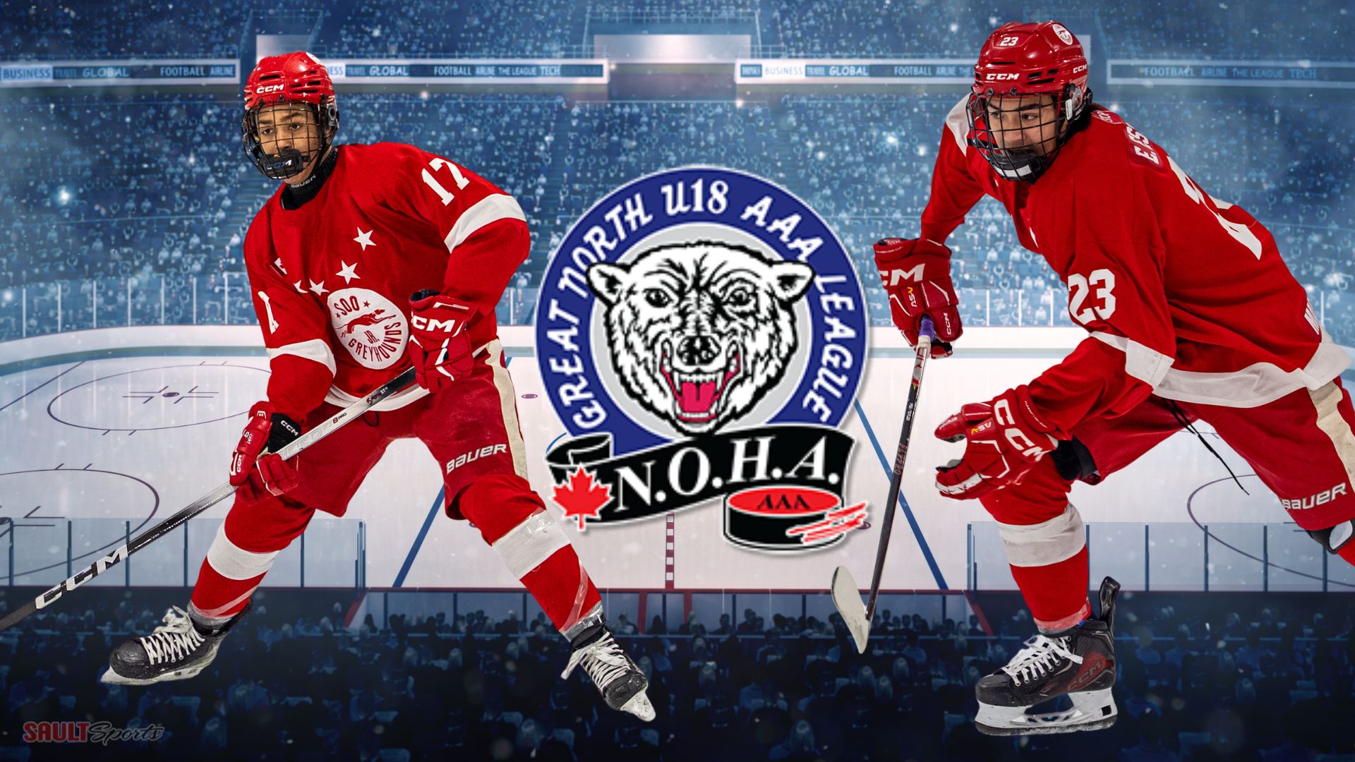 Soo U18 AAA Greyhounds Escasa and Boissoneau Among 2025/26 GNU18HL Recipients