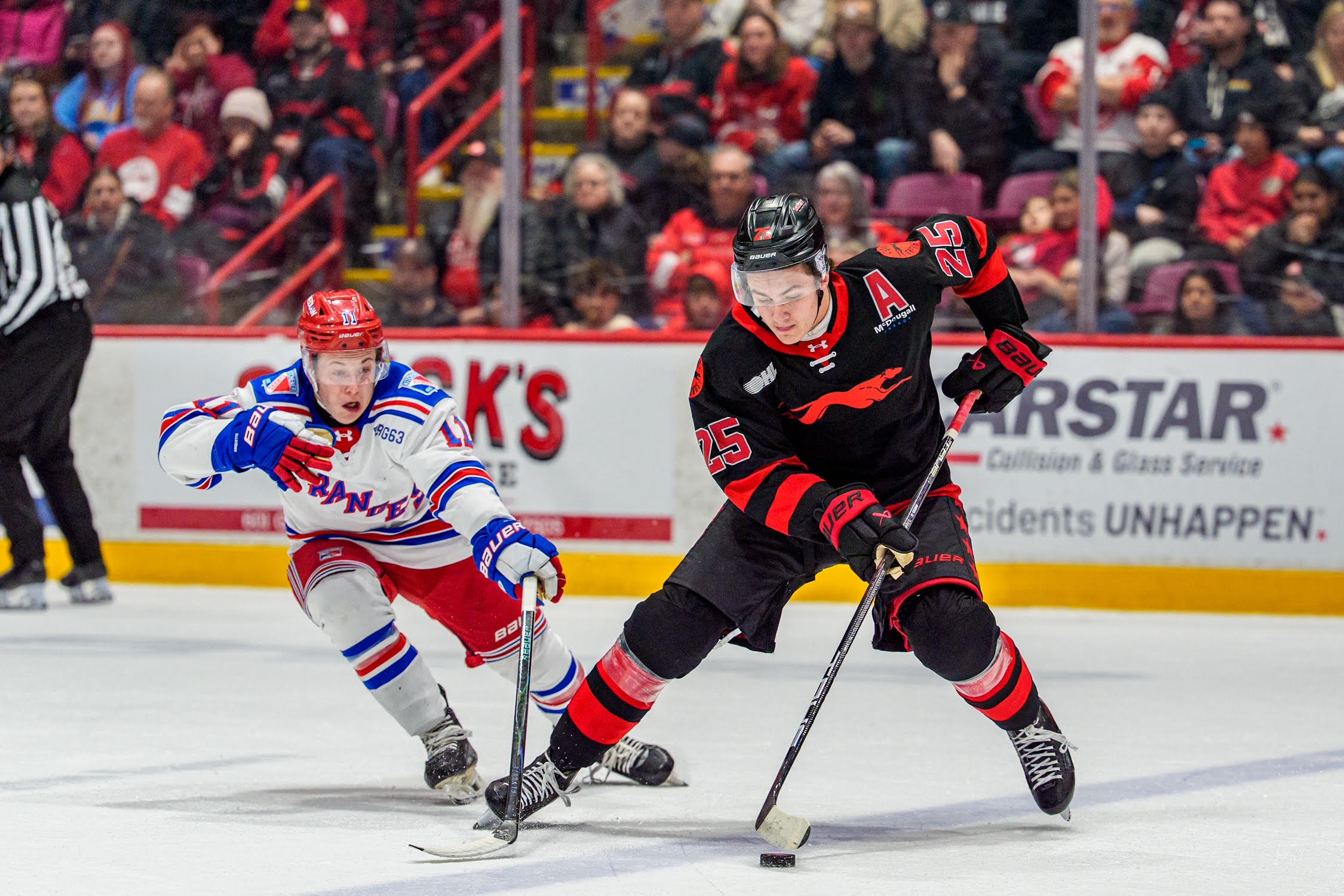 On the Brink of Elimination, Soo Greyhounds Force Game Five in Kitchener with Win Over Rangers