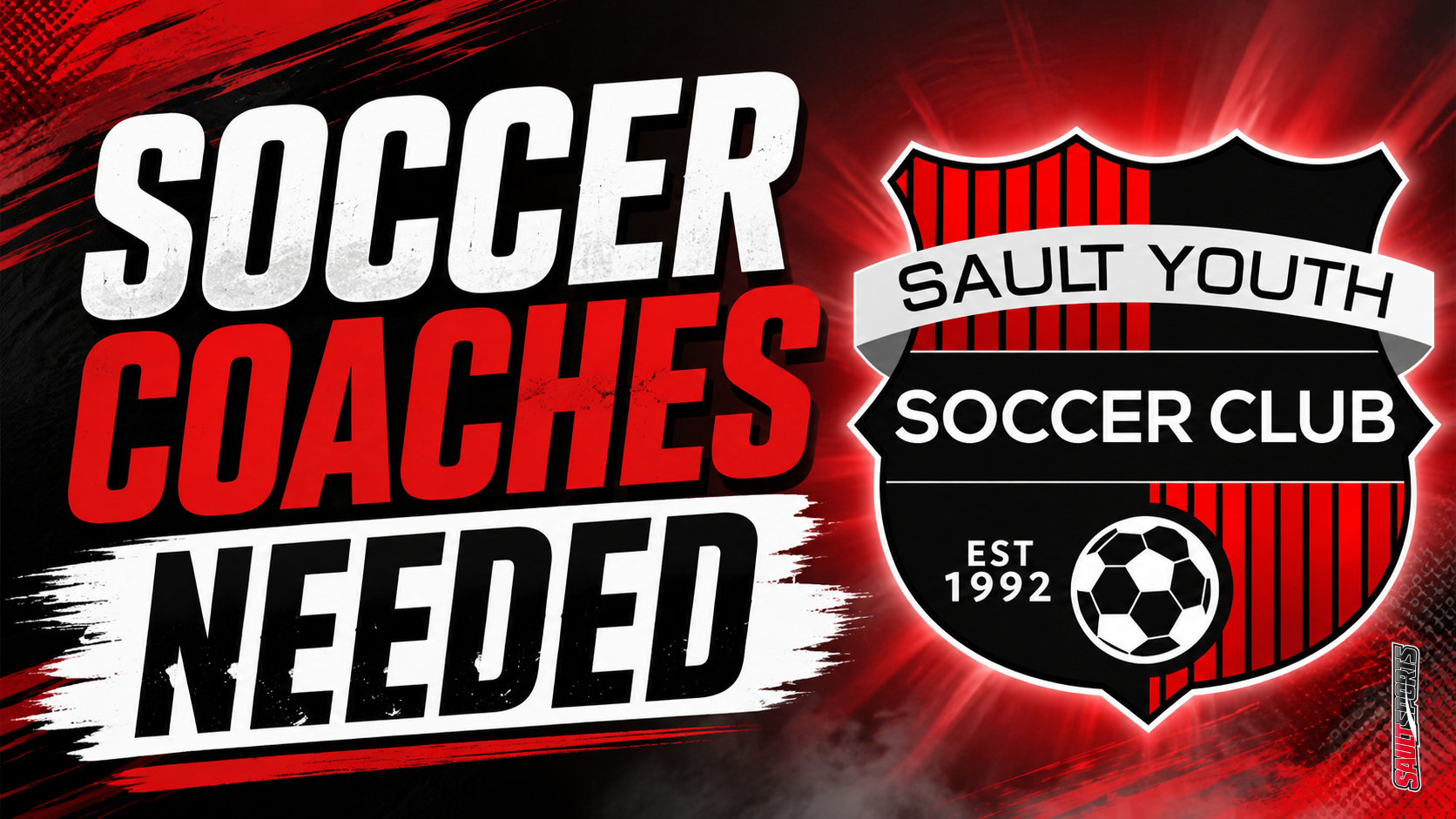 SAULT YOUTH SOCCER CLUB URGENTLY SEEKING COACHES FOR 2026 SEASON