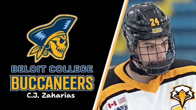 Soo Eagle Blueliner C.J Zaharias Headed to NCAA D-III Beloit College (WIAC) to Play for Buccaneers