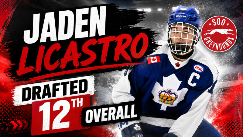 Greyhounds Add Premier Blueliner Jaden Licastro with 12th Overall Pick in 2026 OHL Priority Selection