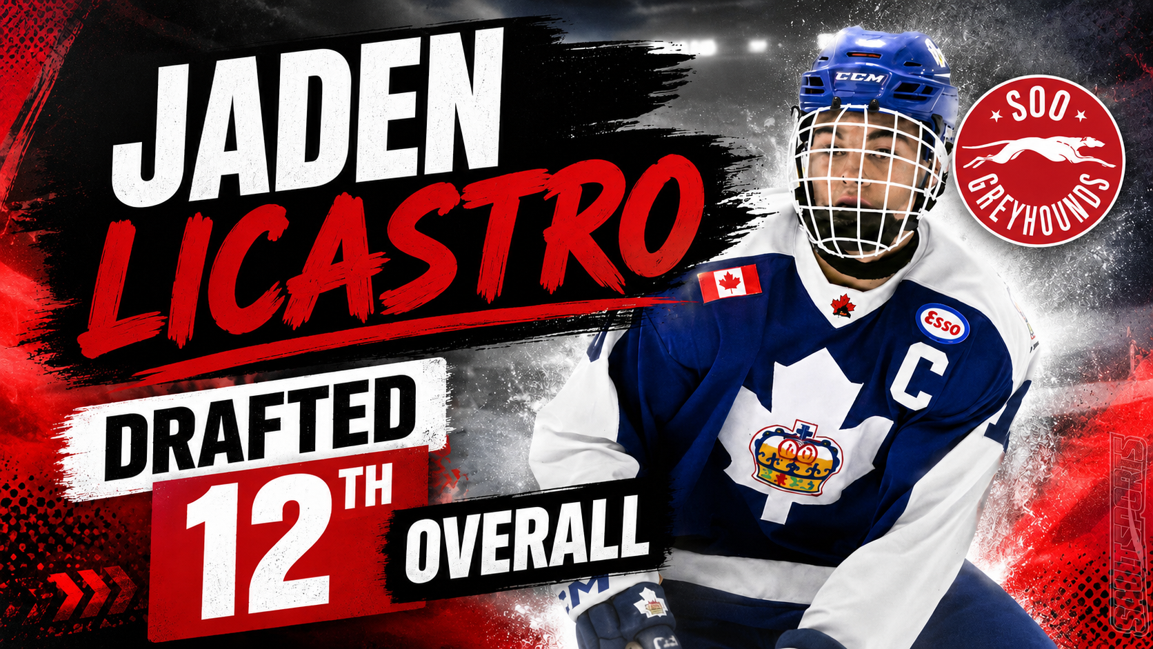 Greyhounds Add Premier Blueliner Jaden Licastro with 12th Overall Pick in 2026 OHL Priority Selection