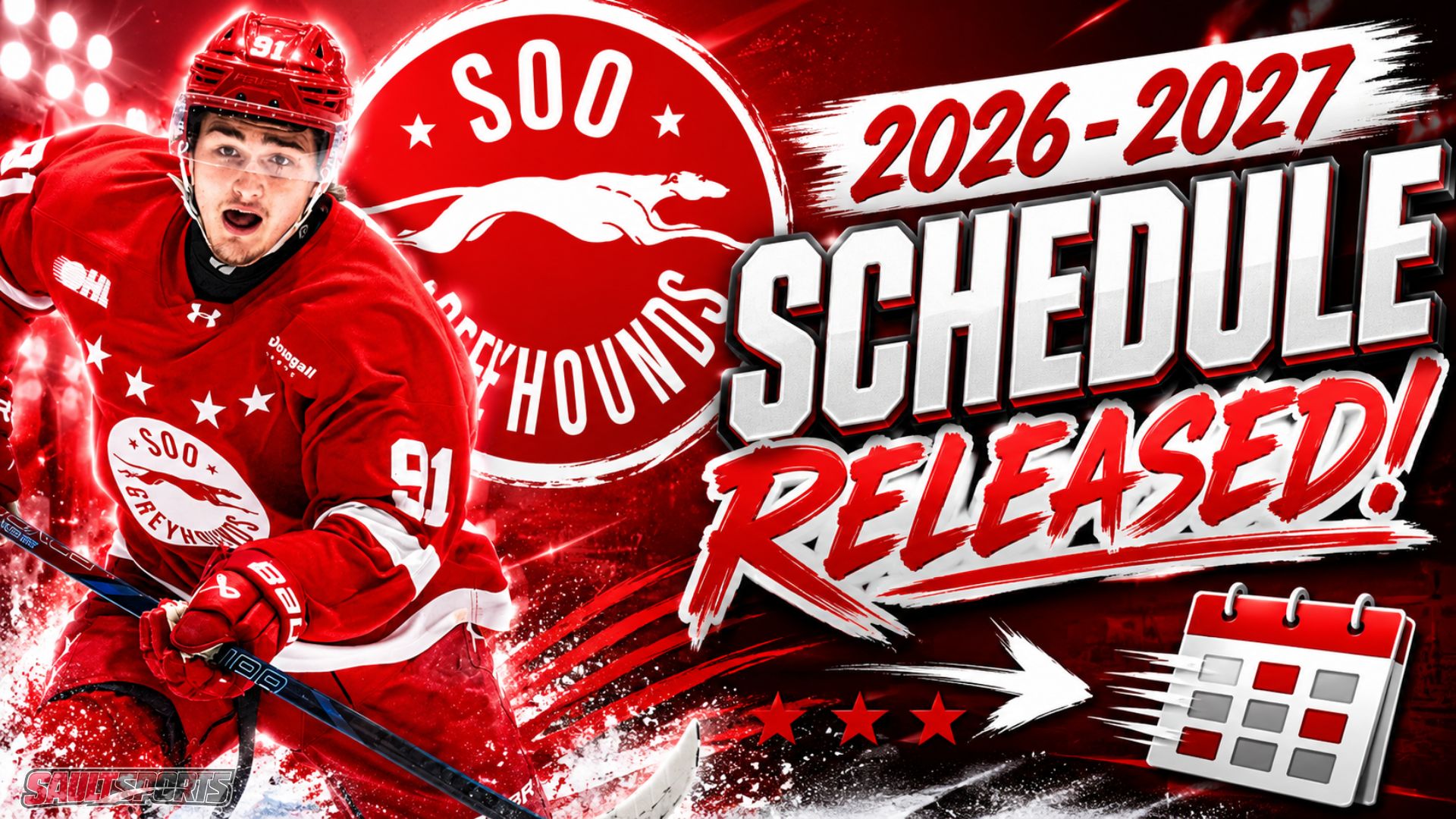 Soo Greyhound 2026 – 2027 Regular Season to Open Up at Home on September 18