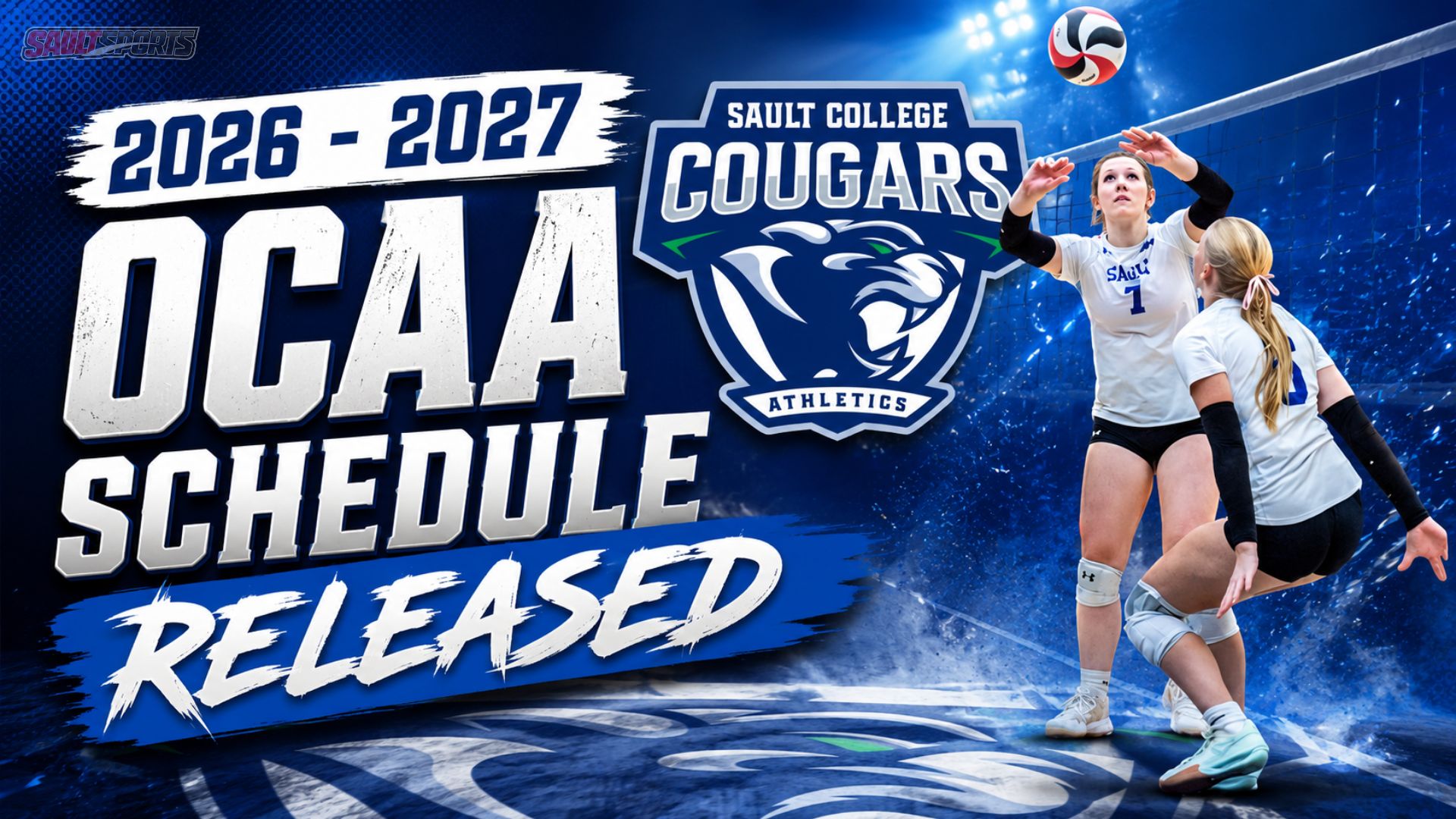 Sault College Cougars Volleyball 2026-2027 OCAA Schedule Released